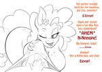  2017 anthro anthrofied balls big_macintosh_(mlp) black_and_white breasts buttercup_(mlp) dialogue english_text equine erection female first_person_view friendship_is_magic horse incest jrvanesbroek mammal mature_female monochrome mother mother_and_son my_little_pony parent pear_butter_(mlp) penis pony son text 