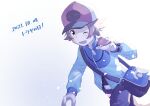  1boy :d ;d bag black_pants blue_jacket brown_eyes brown_hair commentary_request dated falling_petals hand_up hat hilbert_(pokemon) holding holding_poke_ball jacket long_sleeves male_focus one_eye_closed open_mouth pants petals poke_ball poke_ball_(basic) pokemon pokemon_black_and_white short_hair shoulder_bag smile solo xtransceiver yukinoko2200 zipper_pull_tab 
