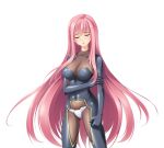  1girl black_bodysuit blush bodysuit breasts cleavage closed_eyes crying divine_heart_makina divine_heart_makina_(character) game_asset kagemusya kurusu_makina_(divine_heart_makina) large_breasts large_variant_set long_hair magical_girl no_armor non-web_source official_art open_mouth parted_lips pink_hair self-datamine simple_background skin_tight solo standing tachi-e tattoo tears transparent_background variant_set very_long_hair 
