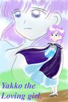  akazukin_chacha cape purple_hair standing yakko 