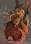  brown_eyes furry grey_hair kaamin_(mariarose753) made_in_abyss nanachi_(made_in_abyss) open_mouth 