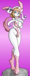  anthro breasts canine eeveelution female fur mammal nintendo pok&eacute;mon pussy serena_(pok&eacute;mon) solo sylveon video_games white_fur 