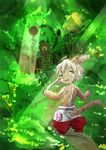  artist_request brown_eyes furry grey_hair made_in_abyss nanachi_(made_in_abyss) open_mouth short_hair 
