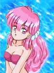  akazukin_chacha bra marin mermaid open_eyes pink_hair 