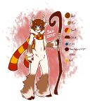  2015 5_fingers anthro antlers bell blue_eyes brown_fur cervine featureless_crotch fluffy fur hooves horn male mammal mewgle reindeer scarf sen_(mewgle) simple_background solo staff three-quarter_view white_fur 