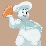  apron bear bimbo_(bakery) bimbo_bear clothing hat male mammal overweight polar_bear shamelesss solo 