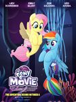  2017 absurd_res cutie_mark duo female fluttershy_(mlp) friendship_is_magic hair hi_res hooves long_hair multicolored_hair my_little_pony my_little_pony_the_movie open_mouth pink_hair rainbow_dash_(mlp) rainbow_hair sea_pony selenophile 