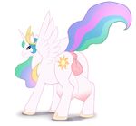  2015 anus areola big_teats equine erect_nipples feathered_wings feathers female feral friendship_is_magic hooves horn huge_teats mammal my_little_pony nipples plump_labia princess_celestia_(mlp) puffy_anus pussy revadiehard solo teats white_feathers winged_unicorn wings 