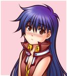  1girl blue_hair blush long_hair octoppoi saotome_rei tacoyaki yu-gi-oh! yuu-gi-ou_gx 