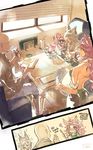  animal_ears book cafe cat_ears catherine_(granblue_fantasy) claw_(weapon) cola dante_(granblue_fantasy) erune food granblue_fantasy ice_cream long_hair reading sen_(granblue_fantasy) weapon 