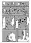  anthro asriel_dreemurr caprine caught chara_(undertale) child comic cub duo female fur goat human human_on_anthro interspecies japanese_text male male/female mammal nude semi sex surprise text translation_request undertale video_games white_fur young 