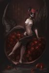  antanariva anthro breasts female fur hair jewelry looking_at_viewer mammal mouse necklace nipples nude rodent solo wide_hips 