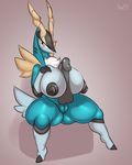  2017 anthro big_breasts breasts cobalion disembodied_penis erection faceless_male female huge_breasts kingofacesx legendary_pok&eacute;mon male male/female nintendo nipples penis plump_labia pok&eacute;mon pussy sex solo_focus thick_thighs titfuck video_games voluptuous 