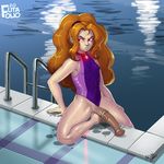  2016 adagio_dazzle_(eg) animal_genitalia animal_penis balls breasts clothed clothing dickgirl equestria_girls equine_penis hair humanoid intersex kevinsano long_hair medial_ring my_little_pony nipple_bulge one-piece_swimsuit pendant penis red_eyes small_breasts solo swimming_pool swimsuit vein water wet 