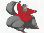  animalympics arkveveen belly big_(disambiguation) big_belly big_breasts big_thighs breasts clothing flabby_arms footwear huge_breasts hyper hyper_belly invalid_color leotard mammal marten mustelid obese overweight shoes slightly_chubby ssbbw tatyana_tushenko wide_hips 