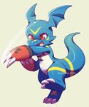  2017 claws cute digimon dragon fak&eacute;mon fan_character fanmon giramon guilmon hair hi_res hybrid lizard male red_eyes remonpie reptile scalie simple_background smile solo sven_(character) sven_the_giramon toe_claws vee4eva veemon vmon 