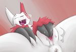  2015 anus claws digital_media_(artwork) doublepopsicle drooling ejaculation eyes_closed female feral fingering fingering_self gradient_background hi_res looking_pleasured masturbation nintendo open_mouth orgasm penetration plump_labia pok&eacute;mon pussy pussy_ejaculation pussy_juice saliva simple_background solo steam vaginal vaginal_fingering vaginal_masturbation vaginal_penetration video_games zangoose 