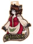  2016 :3 alcohol anthro arm_tuft armwear badge beer beverage big_breasts black_fur black_nose bodice breasts cat cheek_tuft chest_tuft clothed clothing clover countershade_face countershade_torso countershading detached_sleeves dipstick_ears dirndl dress english_text eyewear feline female fluffy fluffy_tail fur glass glasses gloves_(marking) grey_eyes grey_fur grey_spots half-closed_eyes inner_ear_fluff lacing long_tail looking_at_viewer looking_away mammal markings multicolored_fur muzzle_(marking) onnanoko open_mouth open_smile outline portrait ragamuffin_cat red_clothing red_dress red_topwear scanned simple_background slightly_chubby smile solo spots text three-quarter_portrait traditional_media_(artwork) tuft two_tone_fur white_background white_fur 