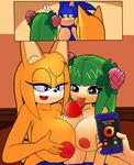  anthro big_breasts big_penis breasts bullying canine cock_licking cosmo_the_seedrian cuckold darkmythiccat dreamcastzx1 female fox hedgehog huge_breasts huge_penis male mammal penis seedrian sex sonic_(series) sonic_boom sonic_the_hedgehog titfuck zooey_the_fox 