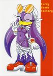  anthro avian bandanna bird breasts clothing comic eyewear female footwear furry_bomb goggles hi_res jewelry karate_akabon mostly_clothed necklace nipples non-mammal_breasts pants pussy shoes simple_background solo sonic_(series) sonic_riders underwear wave_the_swallow 