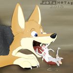  2015 culpeo_fox drooling female jotahota male male/female mammal mouse open_mouth quilago rodent saliva sex smaller_version_at_source tongue vore wet 