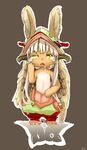  artist_request brown_eyes furry made_in_abyss nanachi_(made_in_abyss) white_hair 