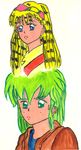  akazukin_chacha blonde_hair dorothy green_hair seravi 