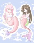  akazukin_chacha marin mermaid open_eyes pink_hair 