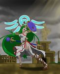  fighting highres kid_icarus md5_mismatch palutena resized super_smash_bros. torn_clothes upscaled weaver_neith 