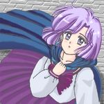  akazukin_chacha open_eyes purple_hair uniform yakko 