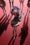  5girls absurdres amoris_(bang_dream!) ascot ave_mujica_(bang_dream!) bang_dream! bang_dream!_it's_mygo!!!!! black_ascot black_boots black_corset black_gloves black_pantyhose black_ribbon black_skirt black_socks blue_hair boots breasts chinese_commentary closed_mouth commentary_request corset doloris_(bang_dream!) garter_straps gloves grey_socks hair_ribbon highres long_hair medium_breasts misumi_uika mortis_(bang_dream!) mortis_(costume)_(bang_dream!) multiple_girls no.0_fish oblivionis_(bang_dream!) pantyhose pantyhose_under_shorts puffy_short_sleeves puffy_sleeves red_shirt red_shoes red_thighhighs ribbon shadow shirt shoes short_sleeves shorts sidelocks skirt socks standing thigh_boots thighhighs timoris_(bang_dream!) togawa_sakiko twintails two_side_up wakaba_mutsumi yahata_umiri yellow_eyes yuutenji_nyamu 