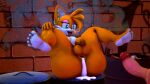 16:9 3d_(artwork) absurd_res after_anal alley ambiguous_species anthro anus aroused ball_size_difference balls barbell_piercing bedroom_eyes big_balls big_butt big_penis bodily_fluids bubble_butt butt canid canine cum cum_from_ass cum_in_ass cum_inside digital_media_(artwork) disembodied_penis dripping duo ear_piercing ear_ring erection eyeshadow femboy flaccid fox genital_fluids genitals gold_(metal) gold_ear_piercing gold_ear_ring graffiti half-closed_eyes hand_on_knee hand_on_leg hands_on_knees hands_on_legs hi_res huge_balls huge_penis leaking_cum lipstick lying makeup male mammal miles_prower narrowed_eyes on_back open_mouth open_smile penis penis_size_difference piercing pink_eyeshadow precum precum_drip puffy_anus red_fox ring_piercing seductive sega small_balls small_penis smile sonic_the_hedgehog_(series) sonico4ever thick_thighs trash trash_can true_fox wide_hips widescreen
