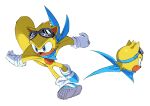 blue_clothing blue_eyes blue_footwear blue_kerchief blue_neckerchief blue_shoes clothing countershading eyewear flying_squirrel footwear gloves goggles handwear hi_res kerchief long_tail mammal multicolored_clothing multicolored_footwear multicolored_shoes neckerchief neckwear pupils ray_the_flying_squirrel rodent sciurid sega shoes simple_background sonic_the_hedgehog_(series) tail tan_body tan_countershading tan_inner_ear tan_skin tokiwa757 two_tone_clothing two_tone_footwear two_tone_shoes white_background white_clothing white_footwear white_gloves white_handwear white_shoes yellow_body yellow_ears yellow_tail