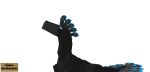 3d_(artwork) alpha_channel animated animated_gif black_body black_feathers blockbench_(artwork) blue_body blue_eyes blue_eyeshadow blue_feathers bouncing digital_media_(artwork) dinosaur dromaeosaurid eyeshadow feather_hair feathered_dinosaur feathered_scalie feathers female female_feral female_focus feral feral_focus grey_body grey_feathers grey_snout loop lumina_(therealmessyroomguy1) makeup prehistoric_species pseudo_hair raised_tail reptile saurischian scalie short_playtime sign simple_background solo tail tail_feathers teeth therealmessyroomguy1 theropod transparent_background watermark