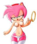  amy_rose big-e6 breasts headband hips lingerie navel panties pink_hair sega segamew sonic_team sonic_the_hedgehog thighhighs topless underwear wide_hips 