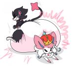 3_toes ambiguous_gender big_diaper big_ears black_body black_fur black_tail blue_body blue_inner_ear bow_(anatomy) clean_diaper clothed clothing collar collar_tag crown diaper dummydoodles duo ear_piercing ear_ring eeveelution eyes_closed feet feral frown fur generation_4_pokemon generation_6_pokemon grey_body grey_ears grey_fur head_tuft headgear hi_res huge_diaper leg_markings looking_at_another looking_at_partner looking_back looking_back_at_another looking_back_at_partner luxray lying markings moon_(mrmoonmoo) motion_lines multicolored_body multicolored_fur nintendo on_front piercing pink_body pink_collar pink_ears pink_fur pink_inner_ear pink_nose pink_stripes pinned pokemon pokemon_(species) ribbons_(anatomy) ring_piercing round_ears simple_background sitting sitting_on_another sitting_on_diaper smile socks_(marking) sound_effects spiked_collar spikes striped_arms striped_body striped_fur stripes sylveon tail tail_star tan_body tan_fur thunder_(sanicgamer1999) toes tuft vowelless vowelless_sound_effect wearing_diaper white_background white_body white_diaper white_fur