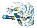 absurd_res anthro black_nose blue_boots blue_clothing blue_footwear boots chest_tuft clothing countershading eulipotyphlan footwear frown glistening glistening_eyes gloves hair handwear hedgehog hi_res male mammal pupils sega shoes short_tail silver_the_hedgehog simple_background sonic_the_hedgehog_(series) tail tan_body tan_countershading tan_inner_ear tan_skin tokiwa757 tuft white_background white_body white_clothing white_ears white_gloves white_hair white_handwear white_quills white_tail yellow_eyes