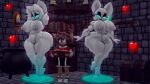 16:9 3d_(artwork) age_difference anthro antlers artist_collaboration bat black_eyeshadow black_lips book bookshelf bottomwear candle cauldron chandelier clenched_teeth clothed clothed_male clothing colored_nails daughter_(lore) deer digital_media_(artwork) dungeon eyeshadow fan_character female femboy floating footwear furniture ghost glowing glowing_eyes group hair halloween hands_behind_head heart_symbol hi_res holidays hoodie horn jade_the_bat_(sonico4ever) larger_female lips looking_back makeup male mammal mature_female max_the_reindeer_(sonico4ever) messy_hair mother_(lore) mother_and_child_(lore) mother_and_daughter_(lore) nails neutral_expression new_world_deer nude nude_female occult_symbol older_female parent_(lore) parent_and_child_(lore) parent_and_daughter_(lore) pentagram potion_bottle pubes reindeer rouge_the_bat scared sega shell shoes shorts size_difference smaller_female sneakers sonic_the_hedgehog_(series) sonico4ever spellbook spirit symbol teeth theashsfm topwear treasure_chest trio wide_eyed widescreen younger_female younger_male
