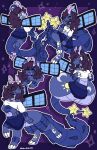 2026 3_fingers 3_toes 4_fingers 4_toes absurd_res alternate_species alternate_species_sheet american_opossum ankle_cuffs anthro apode arm_cuffs arm_spikes arm_tuft artificial_wings belly big_claws black_claws black_wings blep blue_ankle_cuffs blue_body blue_bottomwear blue_clothing blue_cuffs blue_ears blue_eyes blue_face blue_fingers blue_mouth blue_nose blue_pupils blue_scutes blue_skirt blue_spikes blue_tail blue_toes blue_tongue blue_wings blush blush_lines bottomwear bracelet cheek_tuft circle_eyebrows claws closed_smile clothed clothed_anthro clothed_female clothed_taur clothing countershade_belly countershade_face countershade_tail countershading crop_top cuff_(restraint) diamond_necklace dipstick_tail domestic_cat dotted_background draconcopode dragon dragon_taur drop_shadow elemental_creature european_mythology eye_through_hair eyebrow_through_hair eyebrows eyelashes eyes_closed facial_tuft feet felid feline felis female female_taur feral fingerless_(marking) fingers flat_colors foot_markings foot_thumb foot_tuft forked_tongue generation_4_pokemon glistening glistening_eyes grey_jewelry grey_markings grey_necklace hair hand_on_face hand_on_skirt happy head_horn heel_tuft hi_res horn hybrid_tail jagged_mouth jewelry katandstar154 layered_skirt leg_markings leg_spikes legless long_body long_tail looking_aside looking_at_viewer looking_back looking_back_at_viewer mammal markings marsupial metal_creature metal_dragon mineral_fauna moon_(marking) mouth_closed multicolored_eyes multiple_forms multiple_images multiple_poses mythological_creature mythological_scalie mythology mythril_dragon naga navel neck_tuft necklace nintendo nora_lumina nude one_leg_up open_mouth open_smile outline pants_(marking) pattern_background pawpads pink_horn pink_nose pink_pawpads pit_organ pokemon pokemon_(species) pose pounce pupils purple_background purple_belly purple_body purple_countershading purple_face purple_fingers purple_hair purple_inner_ear purple_sparkles purple_toes raised_foreleg raised_hindleg raised_leg rear_view rectangle_background reptile restraints satellite scalie scalie_taur scutes segmented_tail serpentine shinx shirt shoulder_tuft signature simple_background sitting_on_tail skirt small_claws smile smiling_at_viewer snake snake_naga solar_panel solo sparkling_inner_ear spiked_ankle_cuff spiked_bracelet spiked_tail spikes spikes_(anatomy) star_tipped_tail strapless_clothing sun_(marking) tail tail_markings tapering_tail taur thick_tail three-quarter_view toeless_(marking) toes tongue tongue_out topwear trans_(lore) trans_woman_(lore) translucent translucent_hair tuft unusual_anatomy unusual_wings virginia_opossum walking western_dragon western_dragon_taur whiskers white_claws white_clothing white_crop_top white_outline white_signature white_topwear wings x3 yellow_eyes yellow_markings yellow_tail_tip