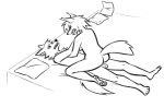 ambiguous_penetration angry angry_sex anonymous_artist anthro arm_grab asphyxiation balls butt canid canine canis choking cowgirl_position feet female female_raping forced fox from_front_position genitals grasping hi_res lying male male/female mammal neck_grab nude nude_anthro nude_female nude_male on_back on_bottom on_top open_mouth penetration penile penile_penetration pinned pinned_by_hand pinned_to_bed questionable_consent rape rear_view restrained restrained_arms rough_sex sex simple_background vaginal vaginal_penetration wolf worried worried_face worried_look