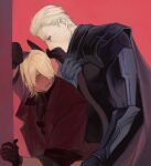  2boys against_wall animal_ears armor brothers cat_ears cat_tail dante_(devil_may_cry) devil_may_cry_(series) highres incest male_focus multiple_boys muxian092 pale_skin sex sex_from_behind siblings tail tail_kiss tan twincest twins vergil_(devil_may_cry) white_hair yaoi 