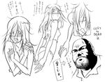  1girl :t blush breasts check_translation claws coach_(left4dead) downblouse embarrassed g-room_honten greyscale left_4_dead left_4_dead_2 long_hair looking_back messy_hair monochrome nipple_slip nipples partially_translated pout small_breasts tears torn_clothes translation_request witch_(left4dead) 