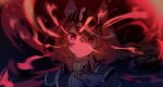  1girl animal_ears ascot black_coat blue_ascot blue_gem braid brown_hair coat commentary_request crescent crown dea_ddan8 gem hair_between_eyes horse_ears horse_girl korean_commentary light_trail long_hair looking_at_viewer multicolored_hair purple_eyes streaked_hair symboli_rudolf_(adamant_sovereign)_(umamusume) symboli_rudolf_(umamusume) umamusume white_hair 
