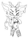  acara alpha_channel big_ears big_head black_and_white brainsister breasts corset demon_wings ear_piercing female horn legwear looking_at_viewer monochrome navel navel_piercing neopets nipple_tape piercing plain_background pose sketch skull solo spade_tail stockings striped_thigh_highs thigh_highs transparent_background vira wings 
