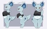 2026 3_claws anthro anthrofied back_spikes bald belly biped black_clothing black_shirt black_topwear blue_body blue_ears blue_inner_ear blue_tail border bottomless bottomless_anthro bottomless_female breasts cel_shading claw_fingers claws clothed clothed_anthro clothed_female clothing digital_drawing_(artwork) digital_media_(artwork) digitigrade eyebrows eyelashes fangs featureless_crotch female female_anthro fingers front_view full-length_portrait generation_1_pokemon gesture half-closed_eyes handwritten_text hi_res liteee markings medium_breasts mouth_closed multicolored_body multiple_poses narrowed_eyes navel nidorina nintendo non-mammal_breasts off_shoulder open_mouth outside_border pokemon pokemon_(species) pokemorph portrait pose pupils red_eyes shaded shirt shirt_only short_snout shortstack shortstack_female side_view simple_background simple_shading slightly_chubby slightly_chubby_anthro slightly_chubby_female snout solo spikes spikes_(anatomy) standing tail talking_to_viewer teeth text thick_thighs toe_claws tongue tongue_out topwear topwear_only torn_clothing torn_shirt torn_topwear waving waving_at_viewer white_body white_border white_claws white_pupils wide_hips