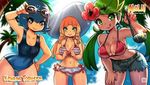 3girls bikini breasts kenron_toqueen lillie_(pokemon) mao_(pokemon) multiple_girls pokemon pokemon_(game) pokemon_sm suiren_(pokemon) tagme 