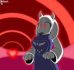  &lt;3 2016 4_fingers anthro boss_monster breasts caprine clothed clothing dr._chaos eyebrows eyelashes fangs female fur glowing glowing_eyes goat hi_res horn hypnosis mammal mature_female mind_control mother open_mouth parent red_eyes robe simple_background solo toriel undertale upset video_games white_fur 