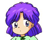  akazukin_chacha head pajamas purple_hair yakko 