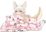  artist_request brown_eyes furry made_in_abyss nanachi_(made_in_abyss) rabbit white_hair 