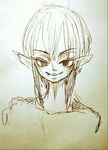  akazukin_chacha elf_ears head heihati open_eyes sketch 